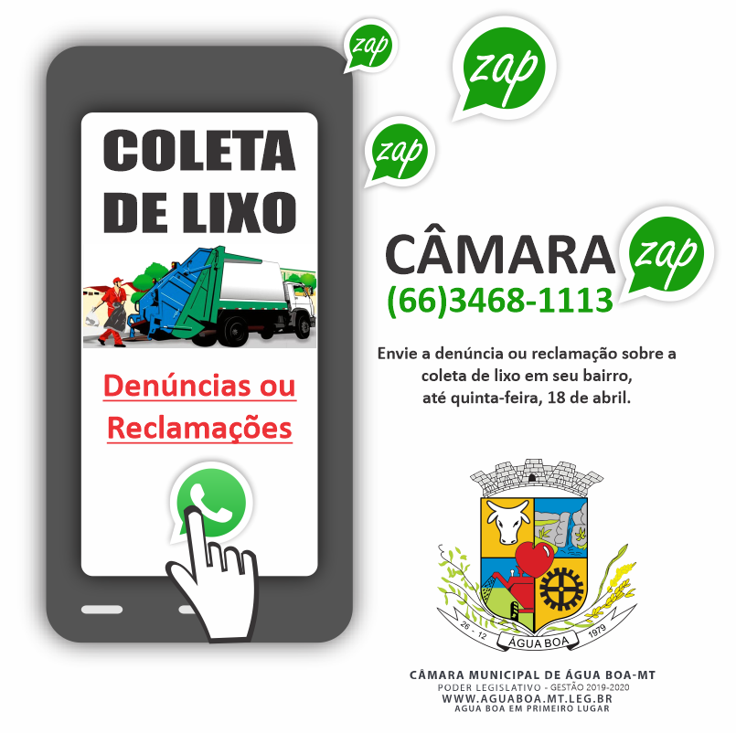 CAMARA ZAP COLETA DE LIXO